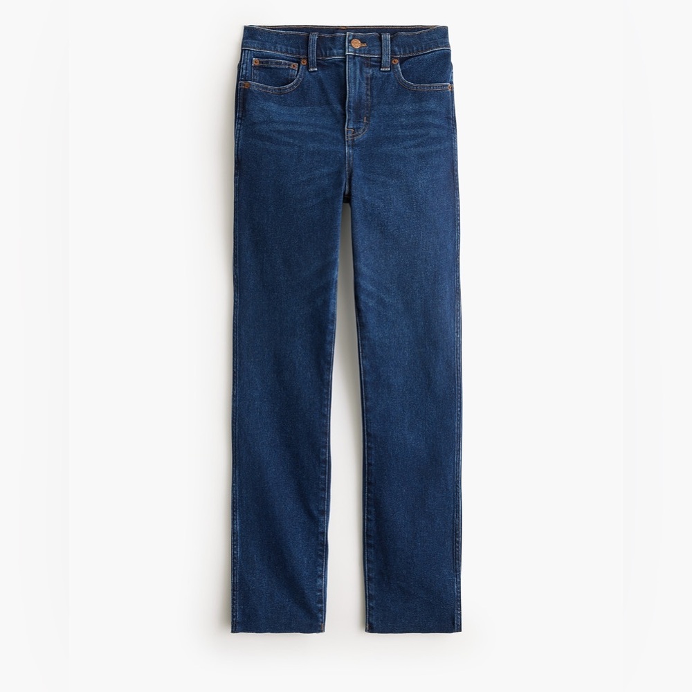 NWT J Crew Classic Vintage Raw Hem Dk Blue Jean 28 and 29 - Picture 3 of 12